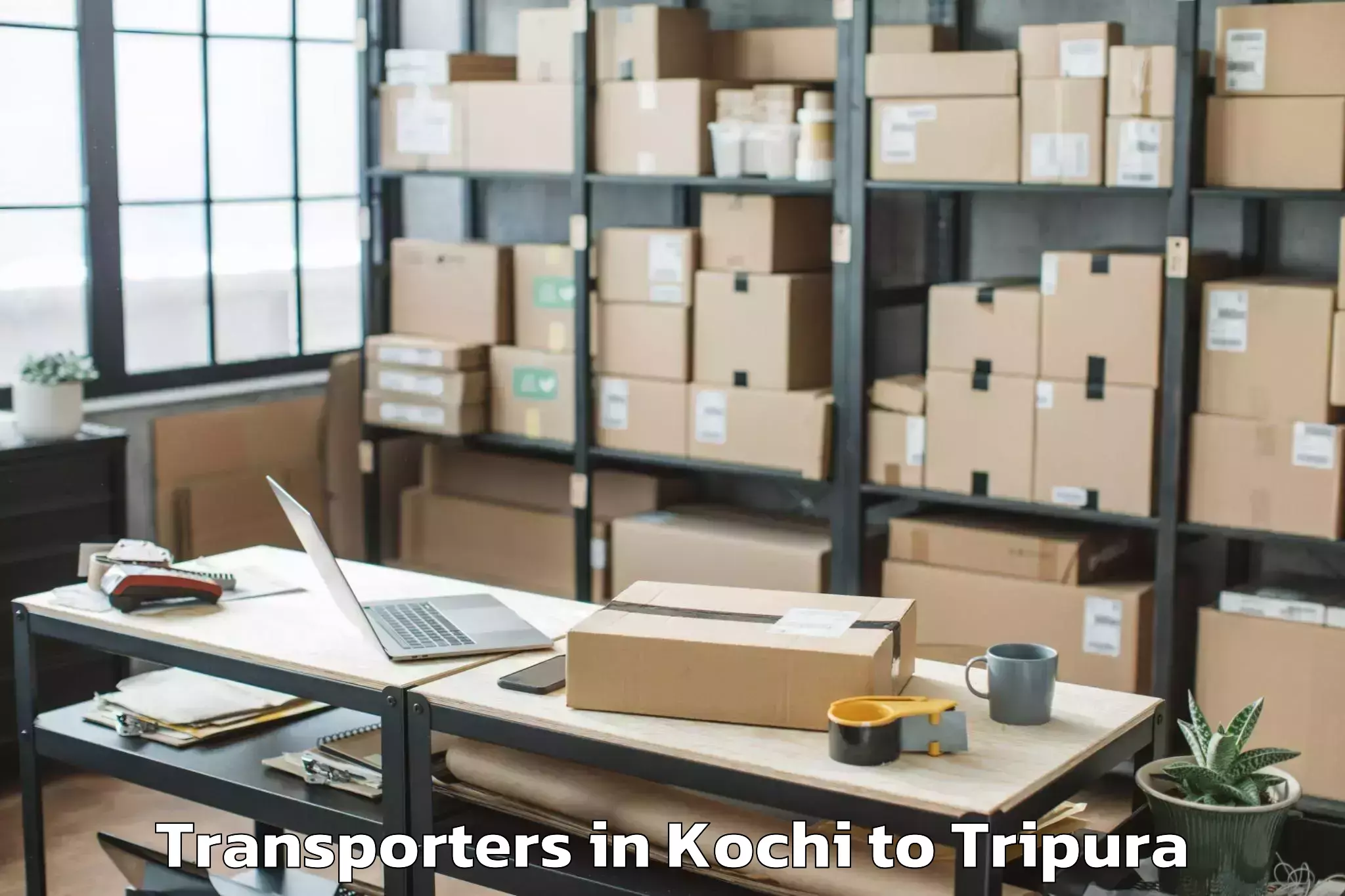 Reliable Kochi to Manughat Transporters